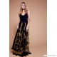 Cowl Embroidered Maxi Dress   41247370
