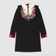 Embroidered silk wool dress -  Women's Dresses 454960ZIK291467  454960 ZIK29 1467