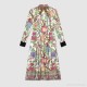 Floral print silk twill dress -  Women's Dresses 463357ZIK493516  463357 ZIK49 3516