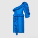 One shoulder silk shantung dress -  Women's Dresses 462526ZID964420  462526 ZID96 4420