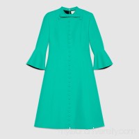 Wool silk button dress -  Women's Dresses 438396ZHM883313  438396 ZHM88 3313