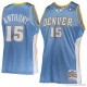 Men's Denver Nuggets Carmelo Anthony Mitchell & Ness Light Blue Hardwood Classics 2003-04 Road Authentic Jersey -   2601089