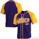 Men's Los Angeles Lakers Starter Purple/Gold Baseball Jersey -   2655409