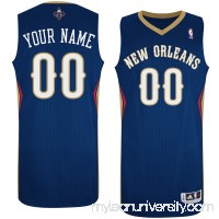 Men's New Orleans Pelicans Navy Custom Authentic Jersey -   1439868