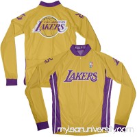 Mens Los Angeles Lakers Yellow Cycling Long Sleeve MicroDry Jersey -   1950976