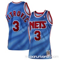 Mens New Jersey Nets Drazen Petrovic Mitchell & Ness Light Blue 1992 Authentic Basketball Jersey - 1834428