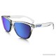 Frogskins Crystal Collection in POLISHED CLEAR / SAPPHIRE IRIDIUM |   OO9013-A6