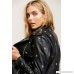 Understated Leather Star Studded Leather Jacket 40017493